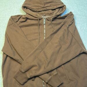 Brandy Melville Oversized Brown zip up